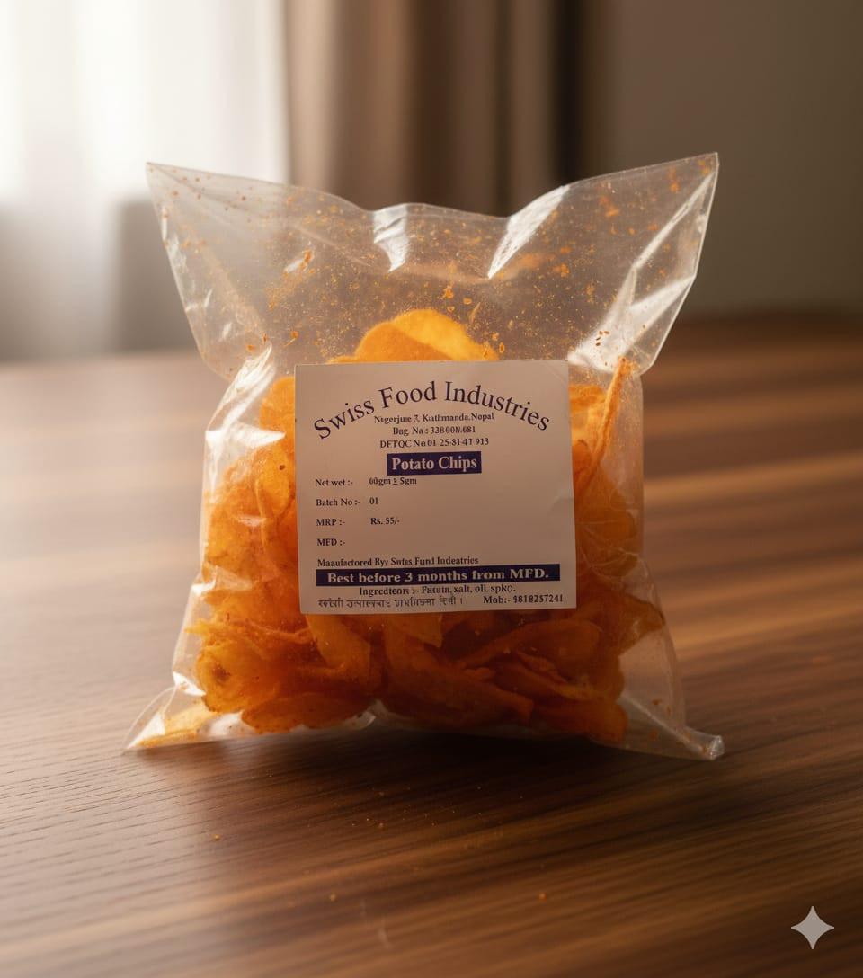 Swiss Potato Chips 60gm